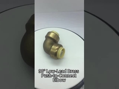 90° Low-Lead Brass Push-to-Connect Elbow